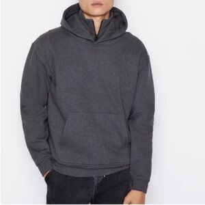 Frame Half-Zip Surplus Cotton-Blend Hoodie